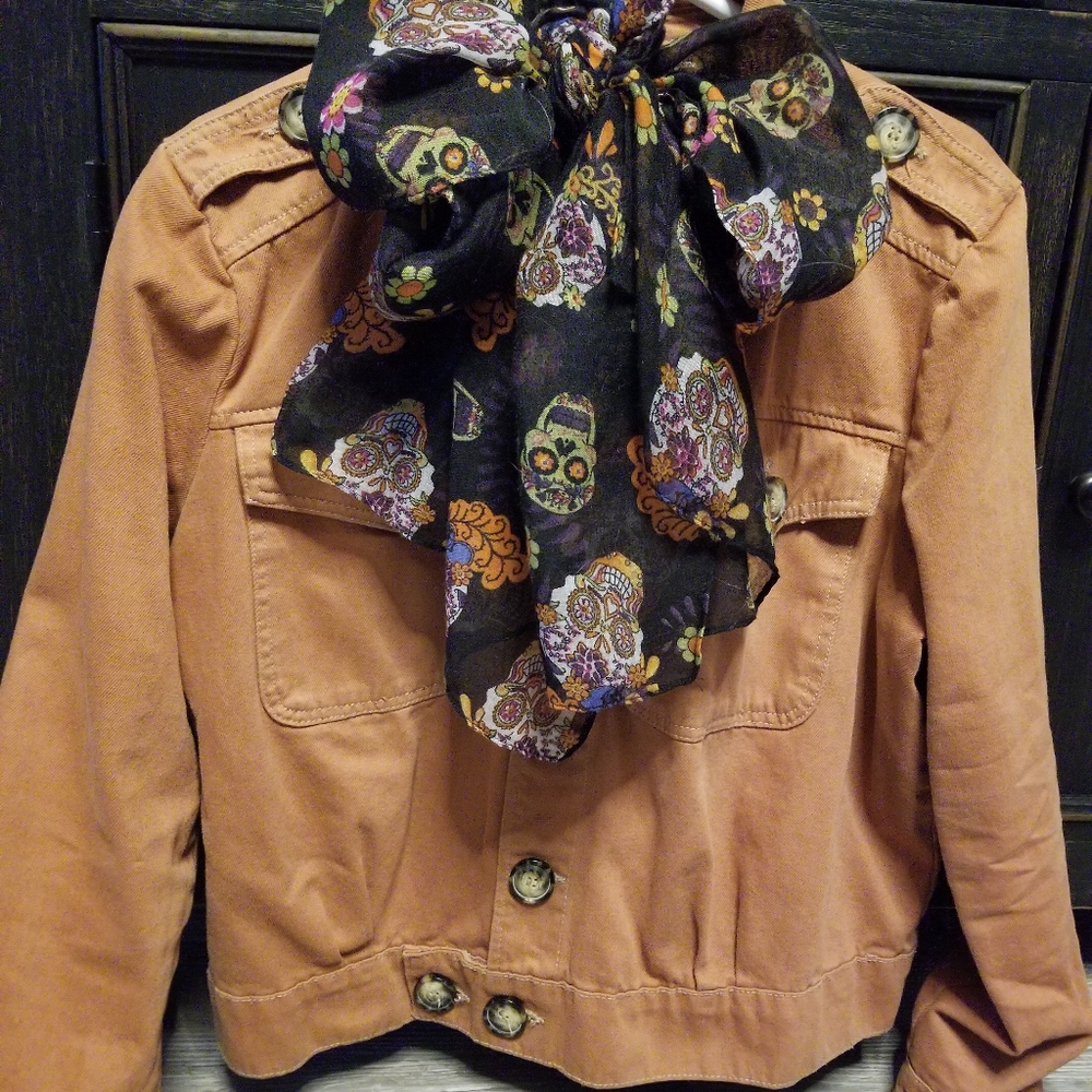 Free People Eisenhauer Jacket, Teracotta, Sz Lg